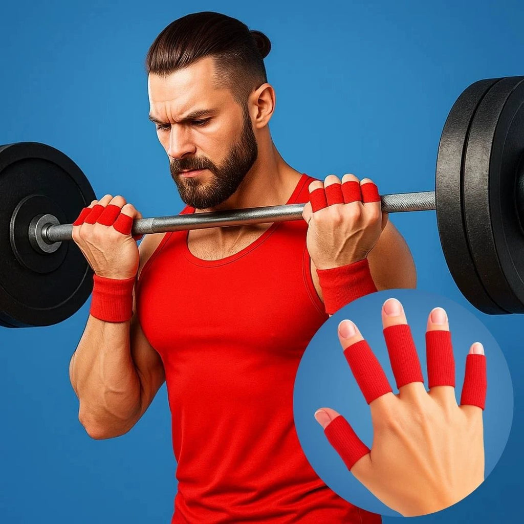 FlexiGuard | Finger Protection Sleeves – Injury Prevention – Breathable Snug Fit - Keeps wounds and bandages in place – Sports and Daily Comfort Bowlift by Bowlift