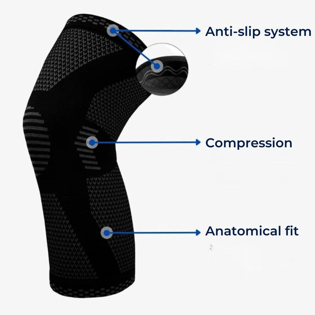 FlexiKnee Active Knee Protector | Compression Support for Stability and Pain Relief - Injury Recovery - Arthritis - Sports - Post-Surgery Bowlift by Bowlift