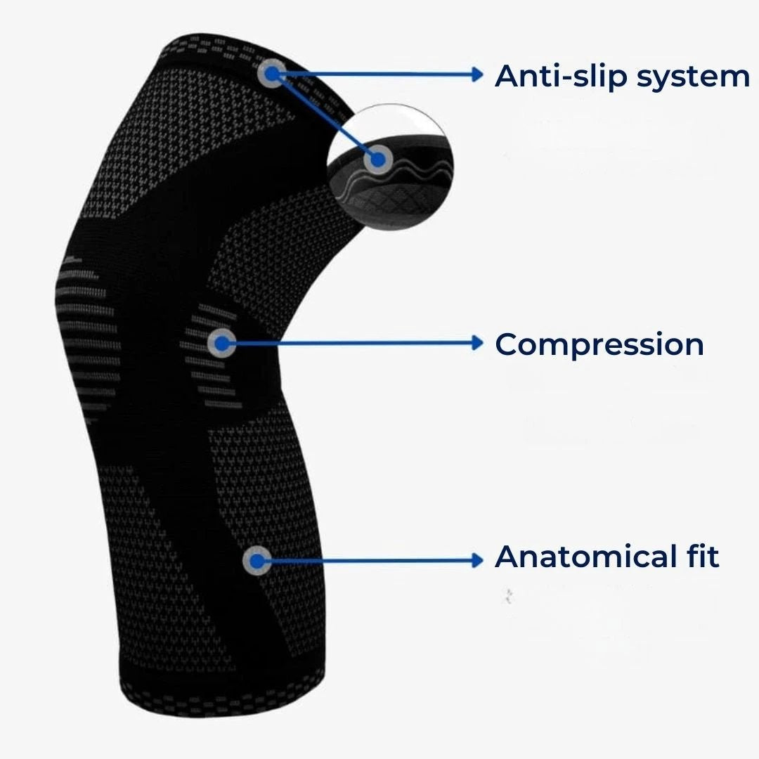 FlexiKnee Active Knee Protector | Compression Support for Stability and Pain Relief - Injury Recovery - Arthritis - Sports - Post-Surgery Bowlift by Bowlift