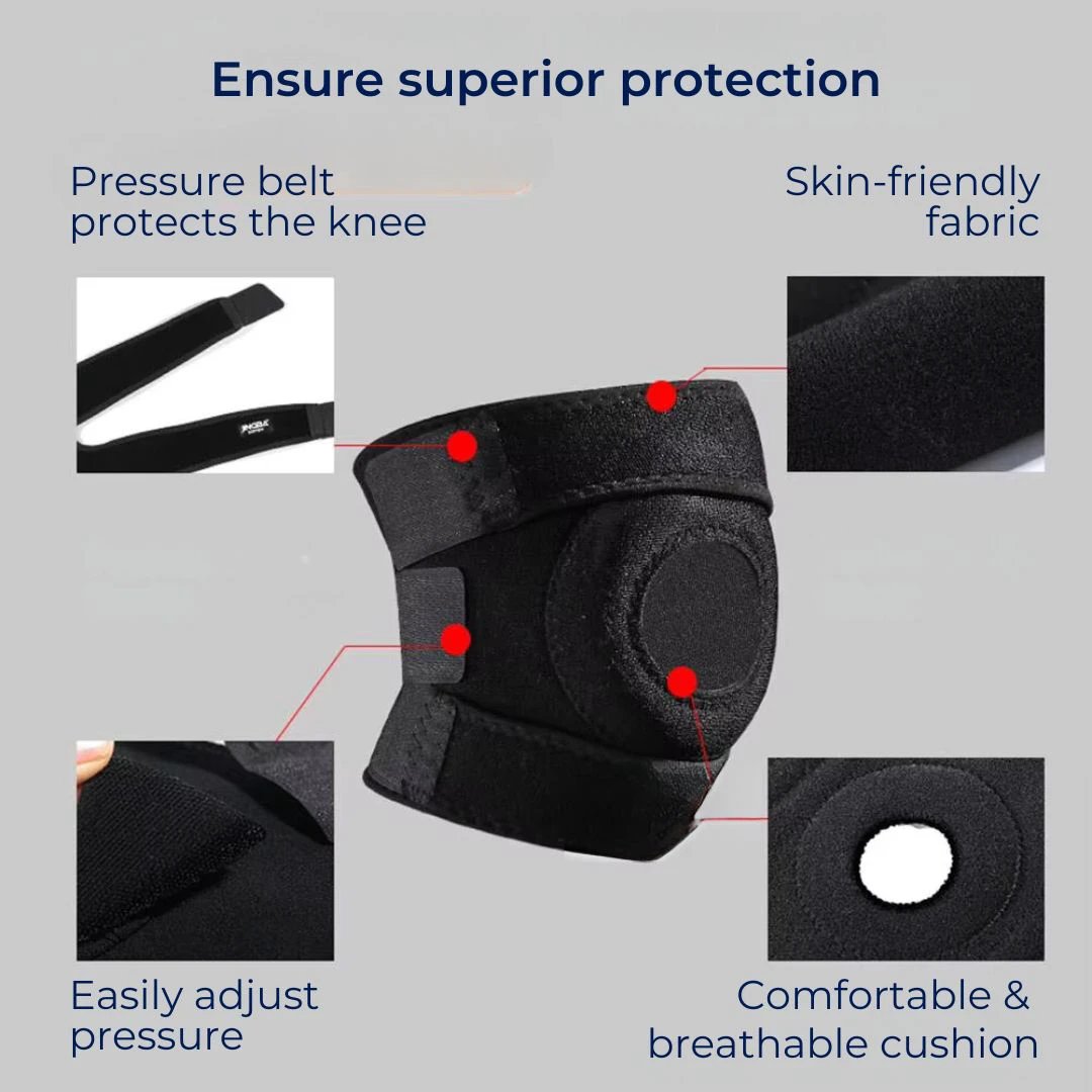 FlexiKnee Adjustable Knee Protection | Customisable Support and Cushioning - for Injury Prevention and Comfort During Activities Bowlift by Bowlift