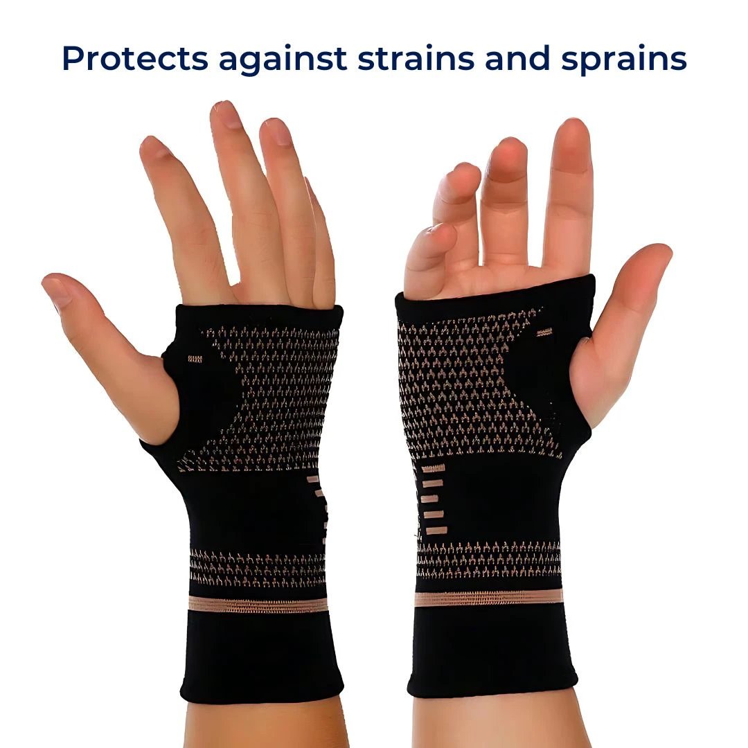 FlexiSupport Wrist Brace | Daily Support and Pain Relief - Breathable, Ideal for Injuries, Chronic Pain - Post-Surgery Recovery Bowlift by Bowlift