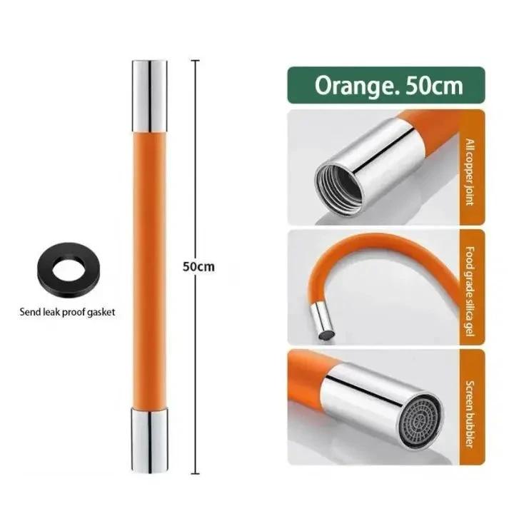 Flexible faucet extension – 50cm 360° swivel & water-saving by BowLift