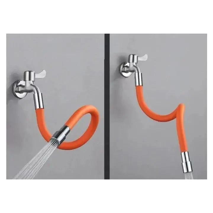 Flexible faucet extension – 50cm 360° swivel & water-saving by BowLift