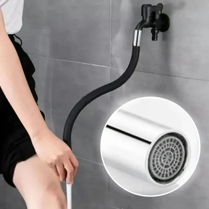 Flexible faucet extension – 50cm 360° swivel & water-saving by BowLift