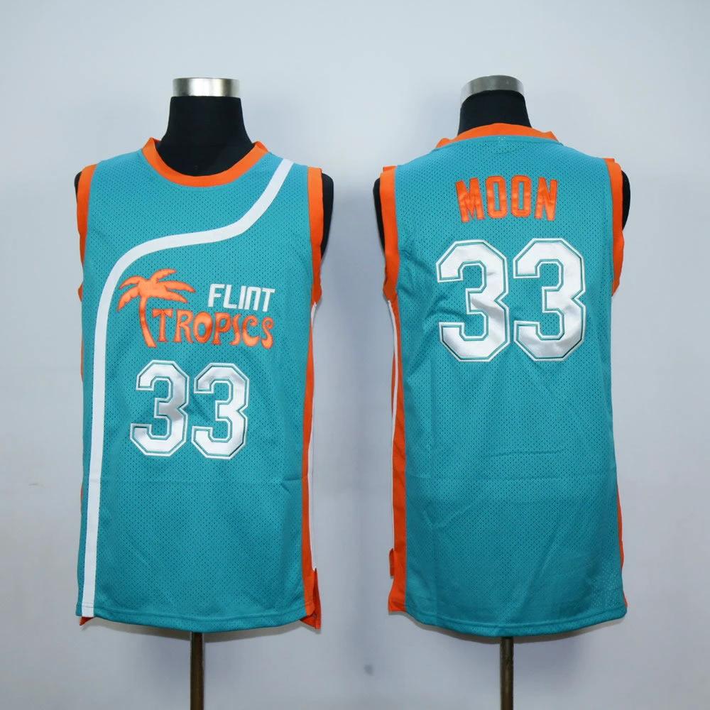 Flint Tropics #33 Moon Basketball Jersey by My store basketball