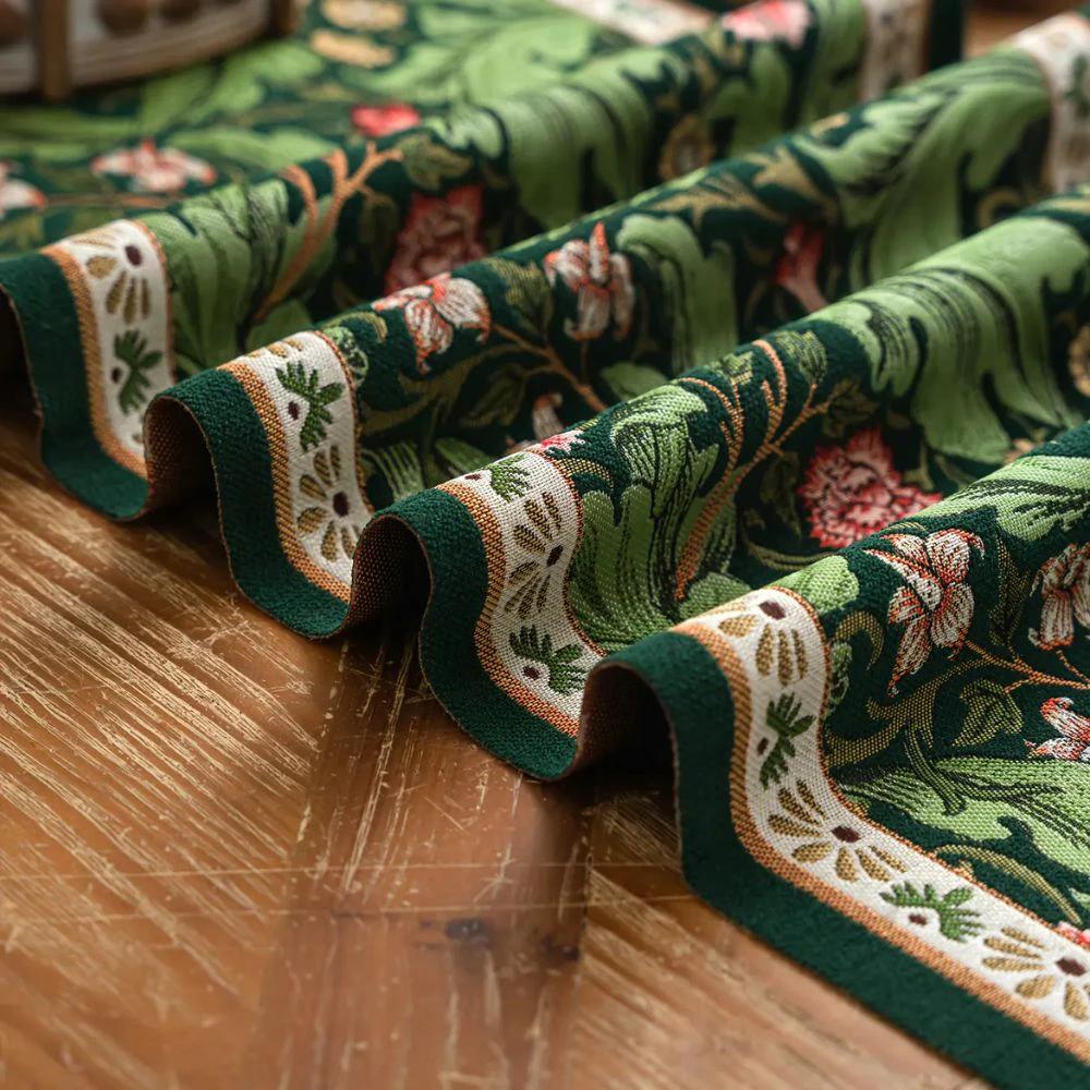 Flora Vine Embroidered Table Runner by Casa & Beyond