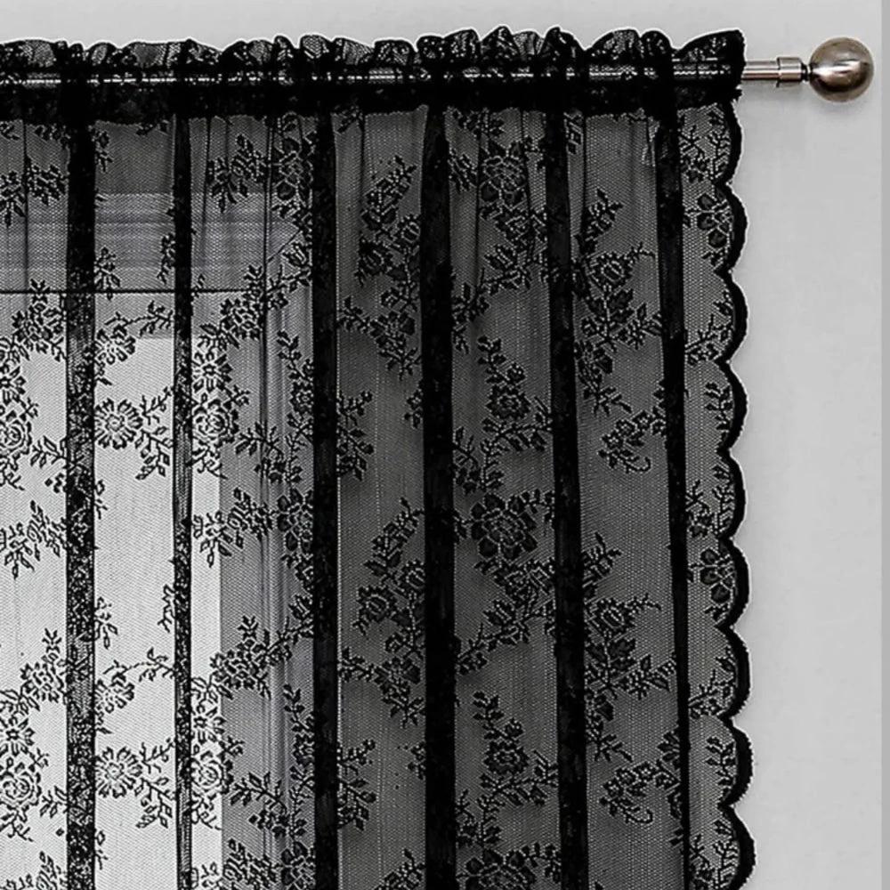 Floral Grace Sheer Curtains by Casa & Beyond