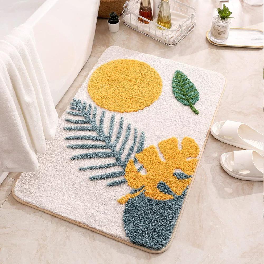 Floral Non-Slip Bathmat by Casa & Beyond