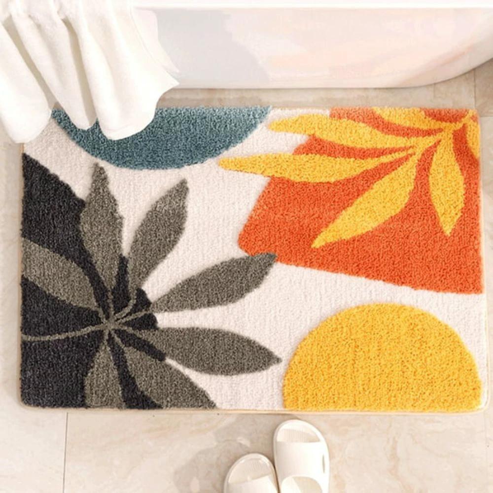 Floral Non-Slip Bathmat by Casa & Beyond