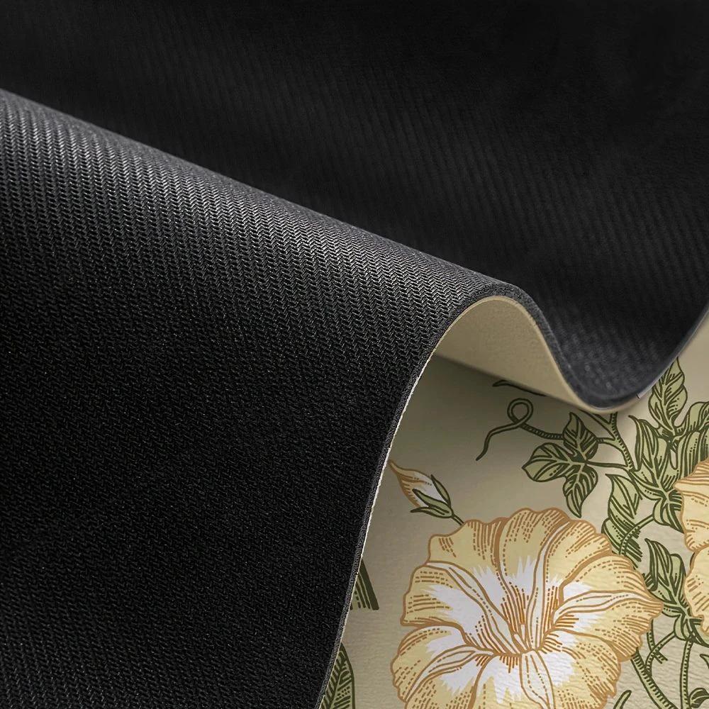Floral Quick-Dry Kitchen Mat by Casa & Beyond