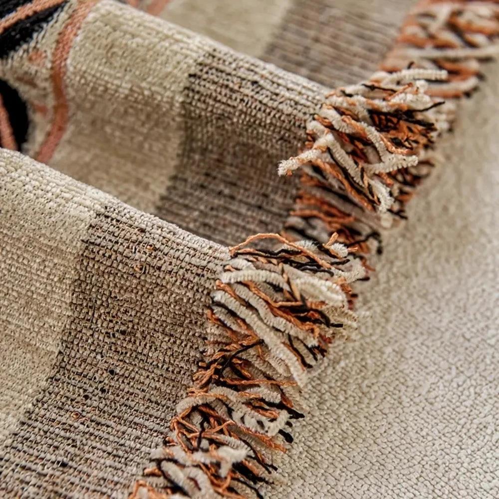 Floral Tasseled Boho Sofa Cover by Casa & Beyond