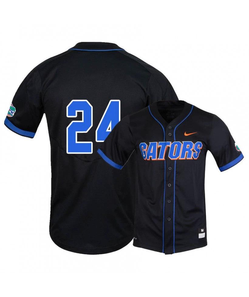Florida Gators 24 Josh Rivera Black College Baseball Jersey by My Store