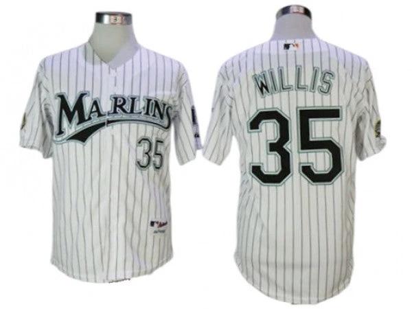 Florida Marlins #35 Dontrelle Willis White Pinstripe 2003 World Series Champions Jersey - Custom by My Store