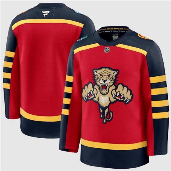 Florida Panthers Blank Hockey Jersey Red 2026 Winter Classic Stitched by Hockey David