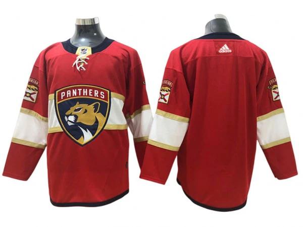Florida Panthers Blank Red Home Jersey by Hockey David