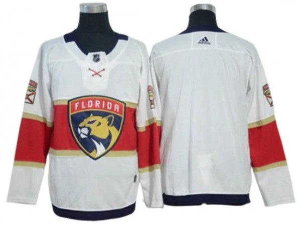 Florida Panthers Blank White Away Hockey Jersey by Hockey David