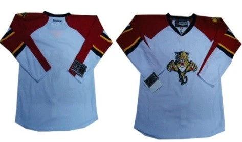 Florida Panthers Customized White Jersey by Hockey David