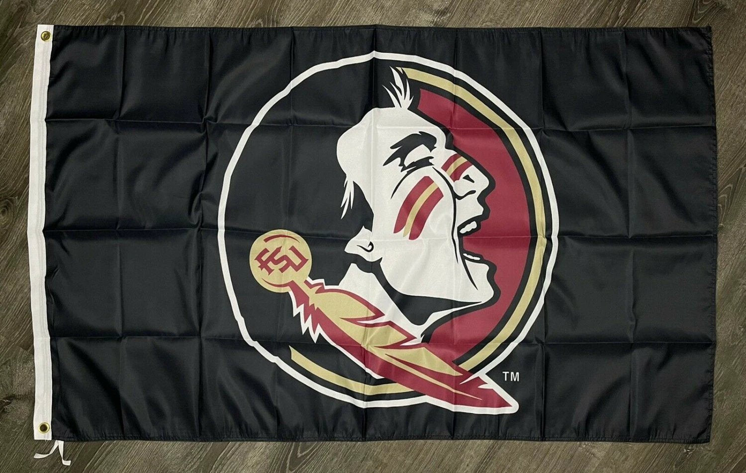 Florida State Seminoles Flag 3x5 ft Sports Black Banner Man-Cave Garage by flagsjustdoit