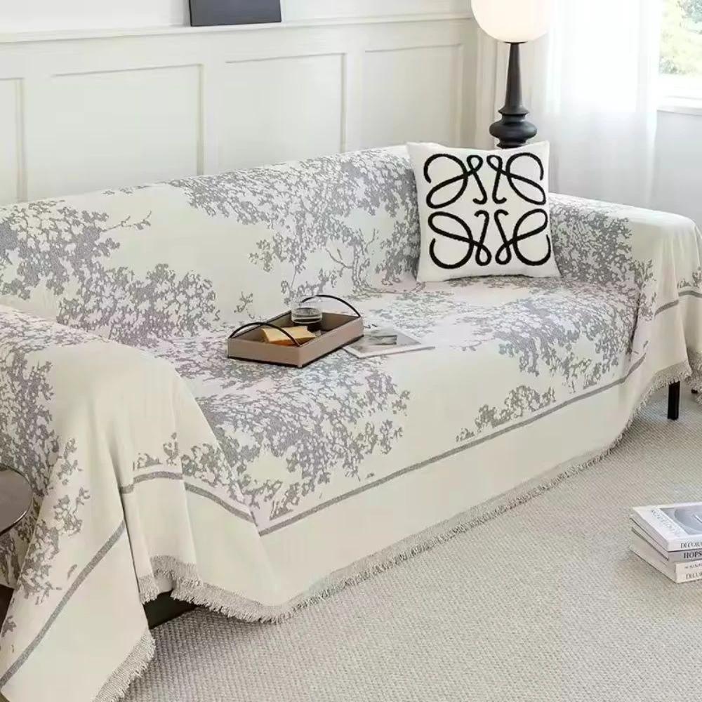 Chenille Flowerfield Sofa Cover by Casa & Beyond