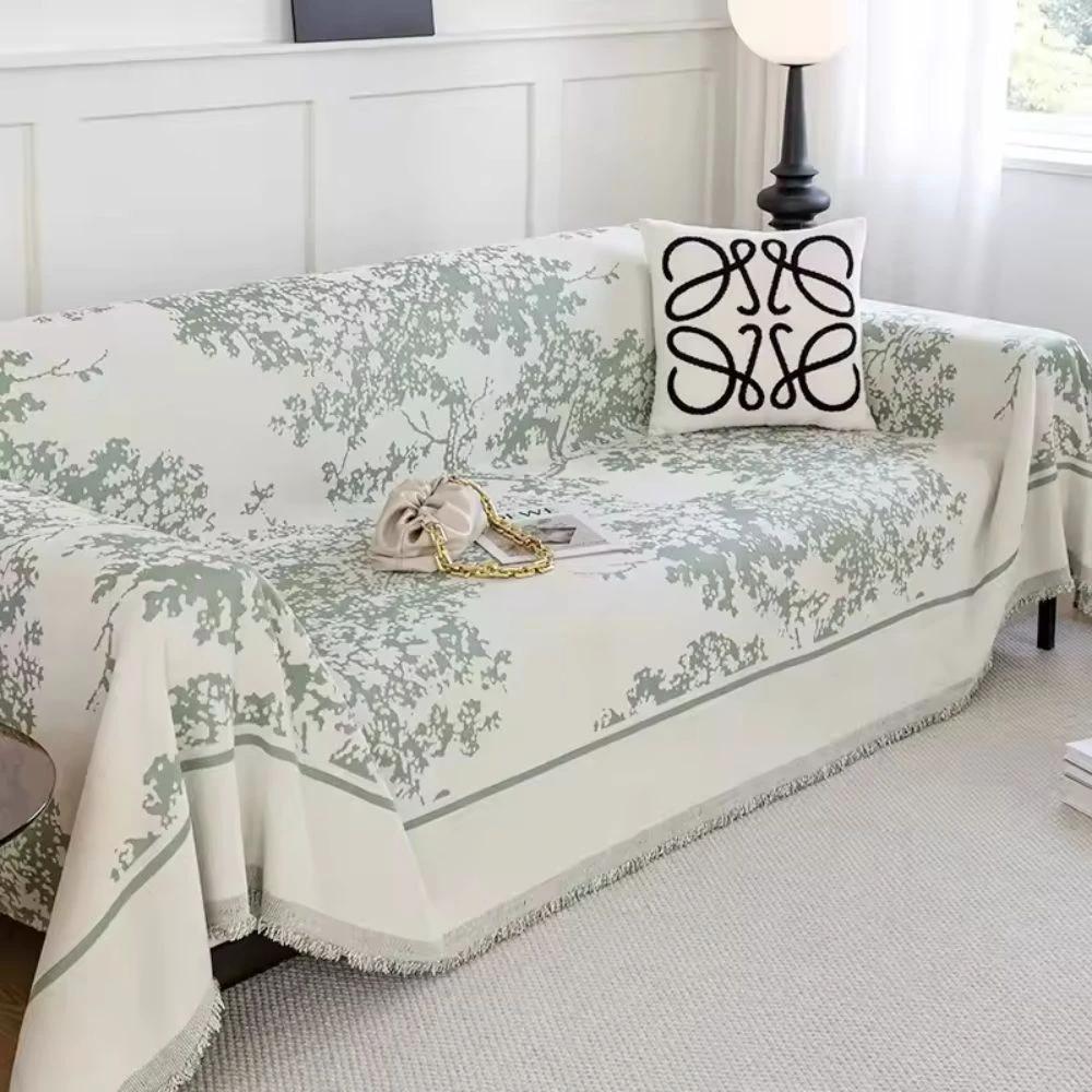 Chenille Flowerfield Sofa Cover by Casa & Beyond
