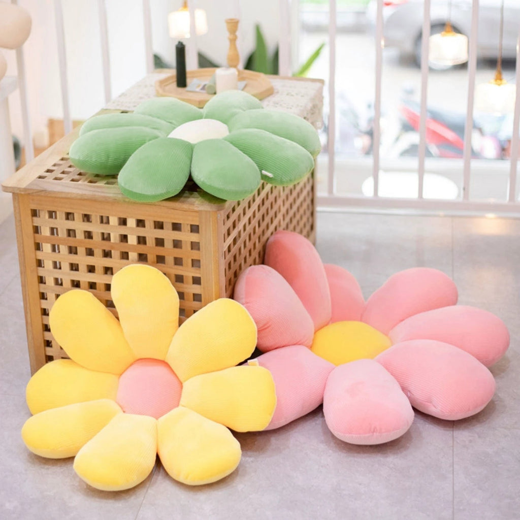 Fluffy Daisy Cushion by Bowlift