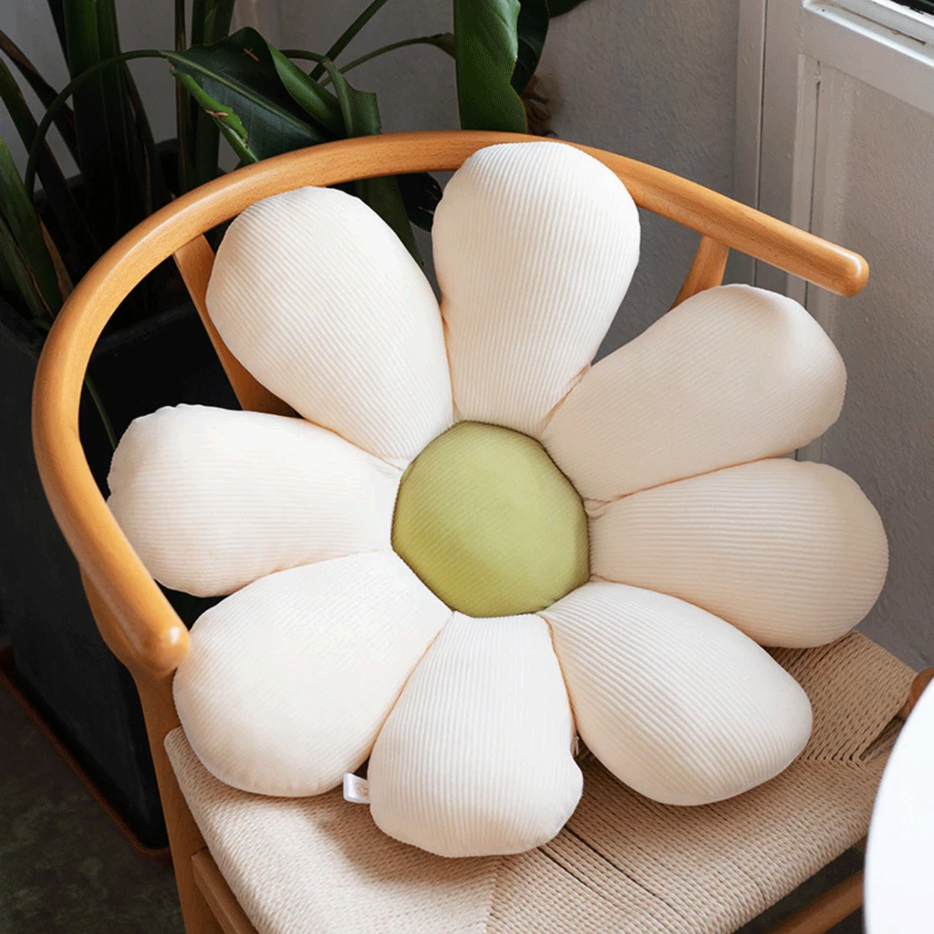 Fluffy Daisy Cushion by Bowlift