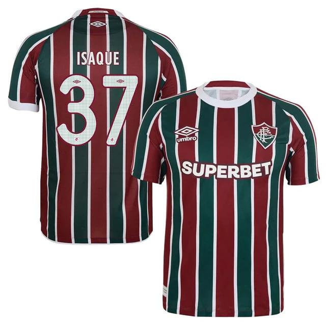 Fluminense Isaque 37 Home 2025-26 Jersey – Red Green by Soccer Jersey