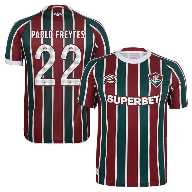 Fluminense Juan Pablo Freytes 22 Home 2025-26 Jersey – Red Green by Soccer Jersey