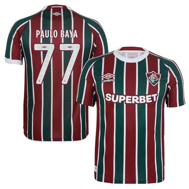Fluminense Paulo Baya 77 Home 2025-26 Jersey – Red Green by Soccer Jersey