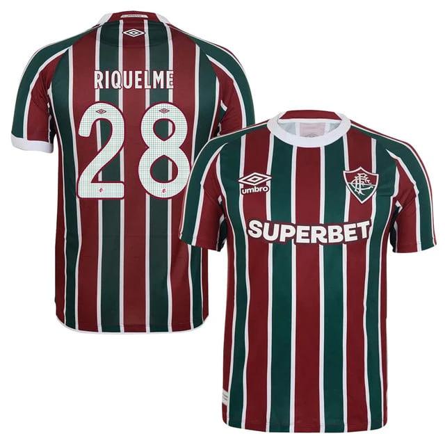 Fluminense Riquelme Felipe 28 Home 2025-26 Jersey – Red Green by Soccer Jersey