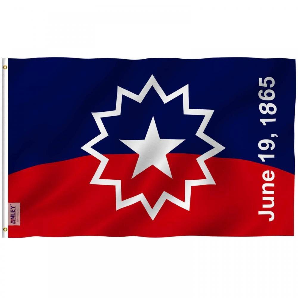Fly Breeze 3×5 Foot Juneteenth Flag with Brass Grommets 3X5Ft Banner USA Polyester by flagsjustdoit