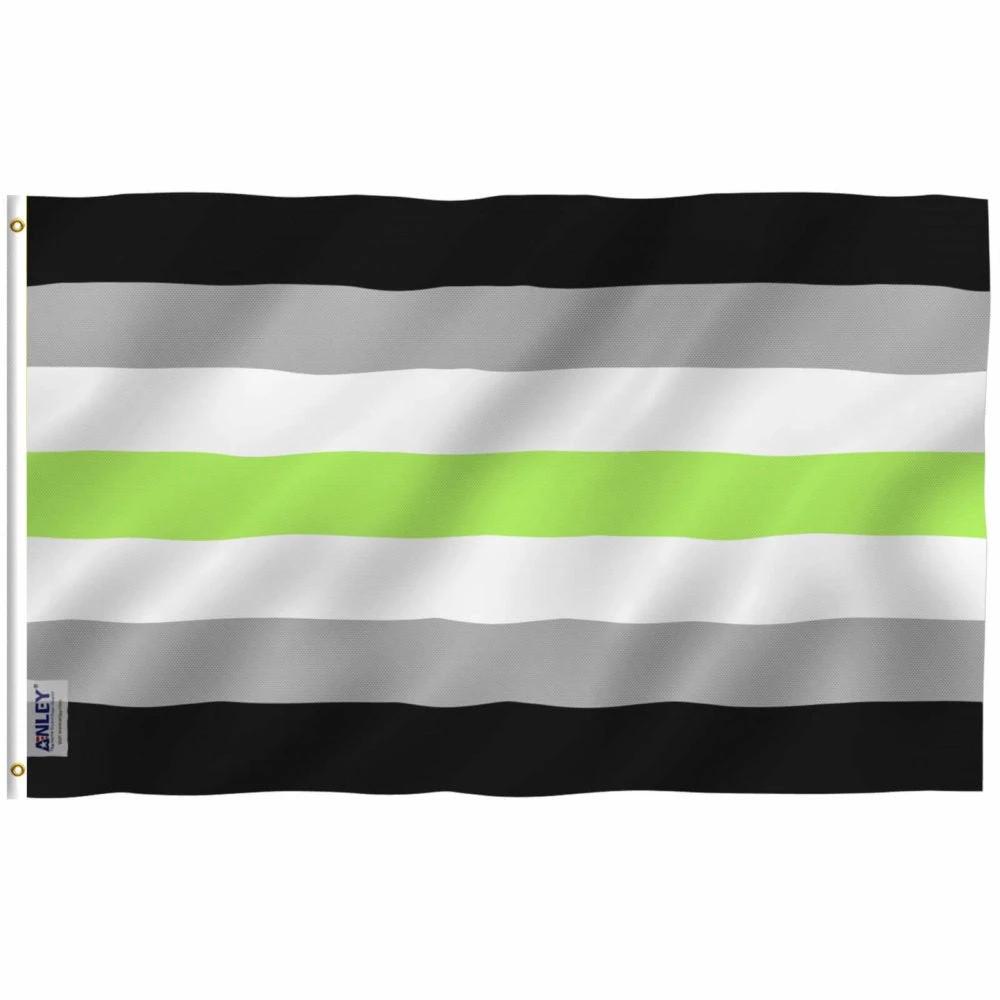 Fly Breeze Agender Pride Flag with Brass Grommets 3X5Ft Banner USA Polyester by flagsjustdoit