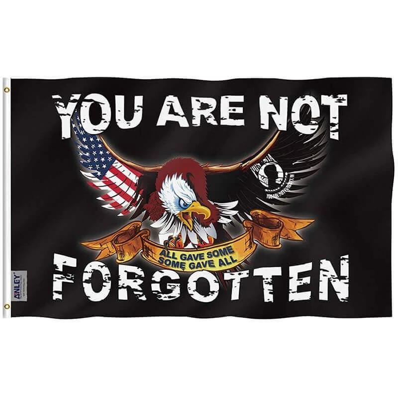 Fly Breeze POW MIA Flag with Brass Grommets 3X5Ft Banner USA by flagsjustdoit