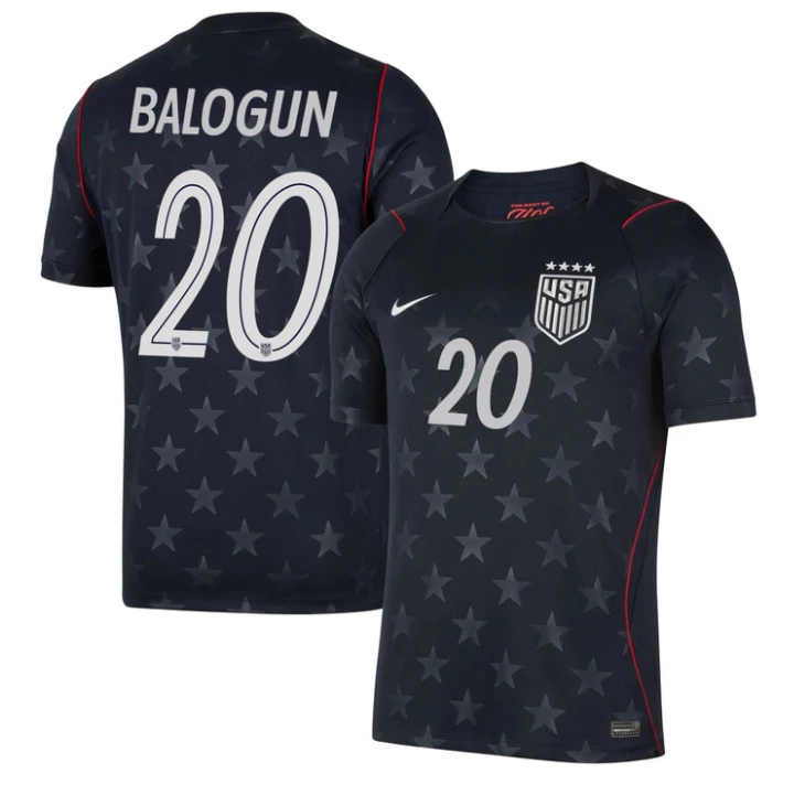 Folarin Balogun Jersey #20 USMNT 2026 World Cup Match Stitched Stars Soccer by Soccer Jersey