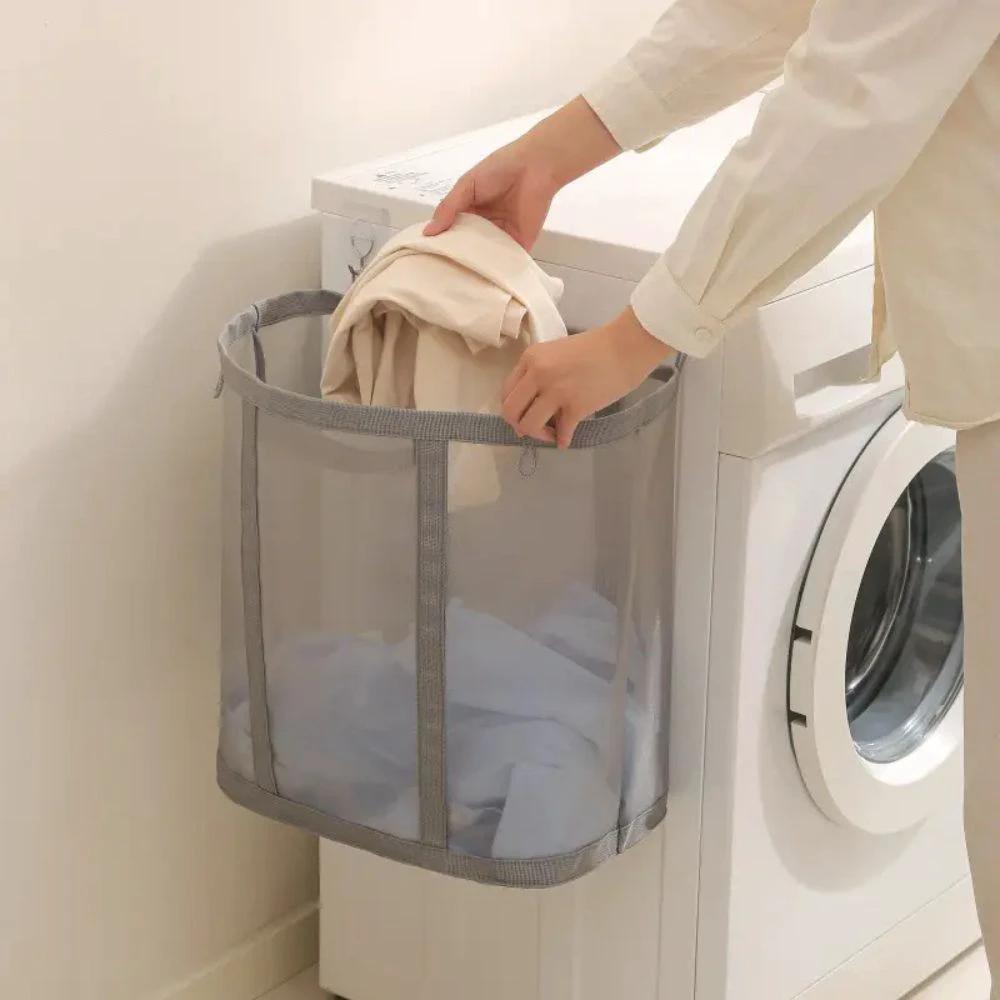 Foldable Mesh Laundry Basket by Casa & Beyond
