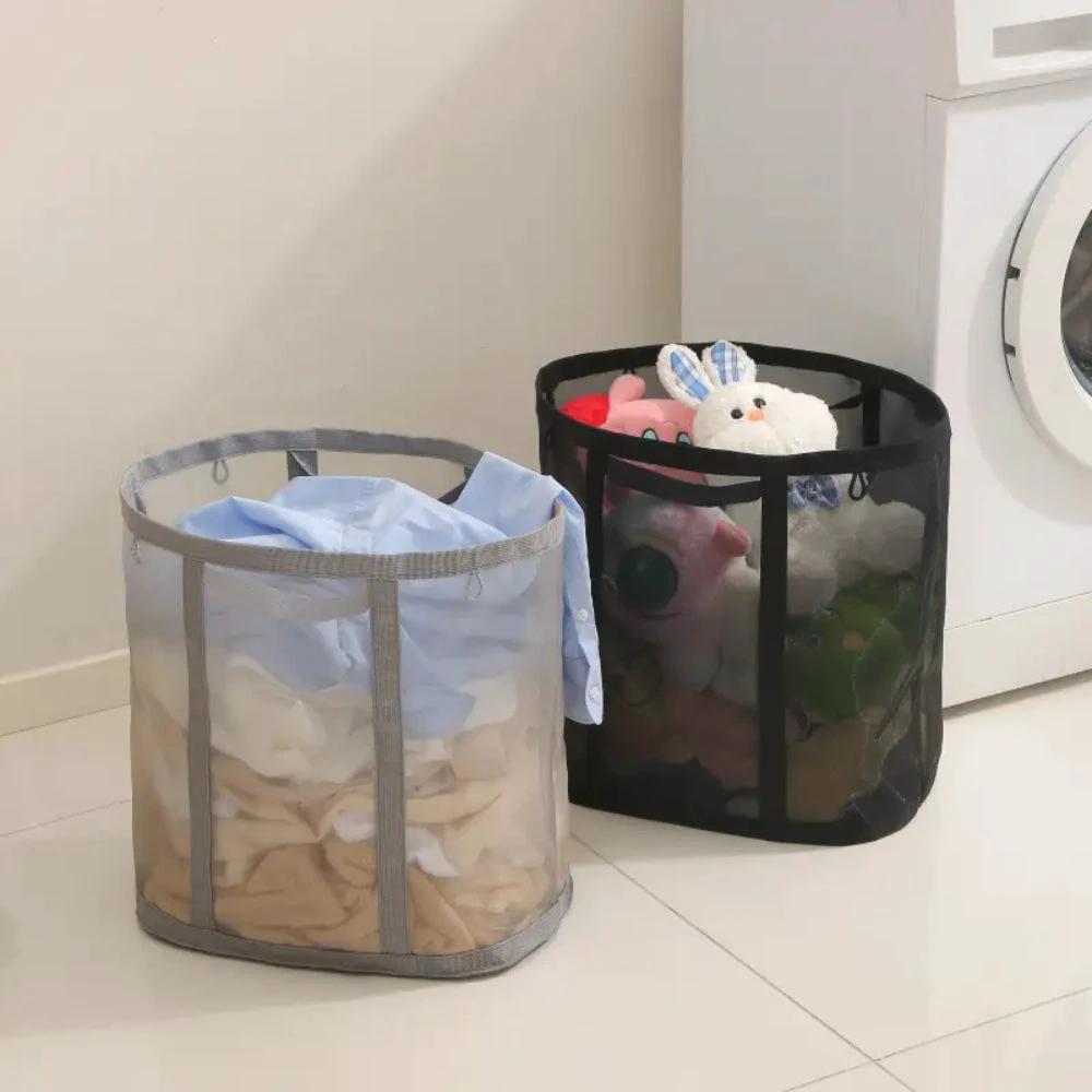 Foldable Mesh Laundry Basket by Casa & Beyond