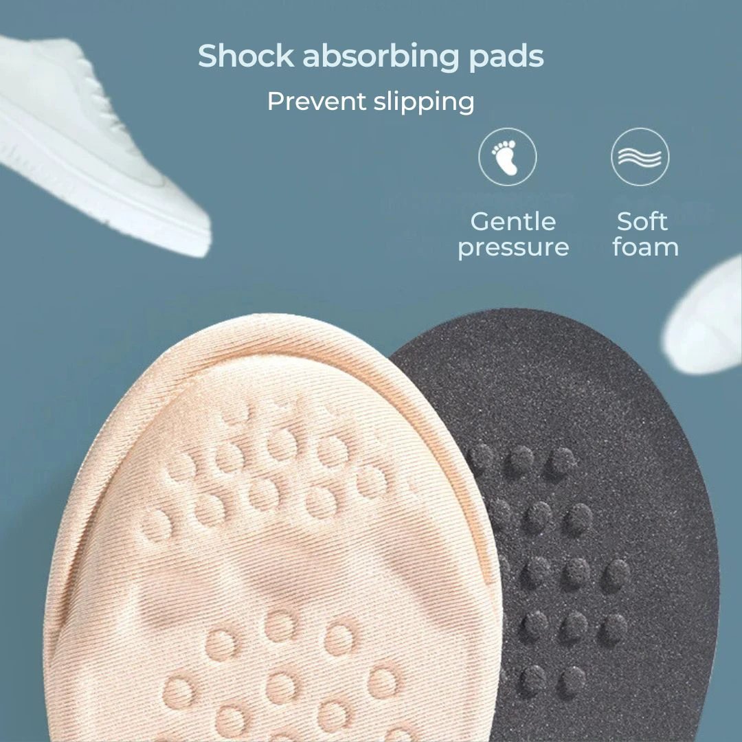 FootEase Shoes Half Insoles Forefoot Inserts | Foot Pain Relief - Shock Absorption - Custom Fit for Everyday Comfort Bowlift by Bowlift
