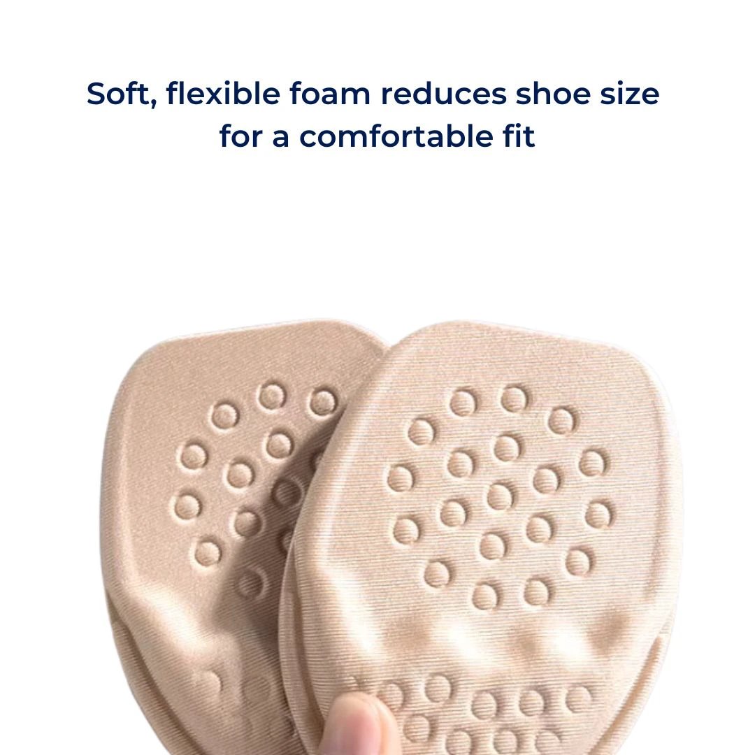 FootEase Shoes Half Insoles Forefoot Inserts | Foot Pain Relief - Shock Absorption - Custom Fit for Everyday Comfort Bowlift by Bowlift