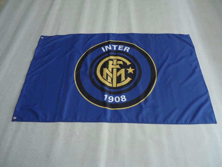 Football Club Internazionale Milano Flag 3x5ft Banner polyester by flagsjustdoit