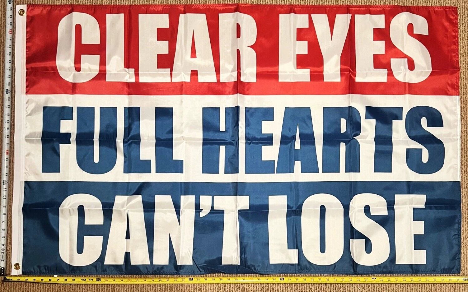 Football Flag Clear Eyes Full Heart Beer College Man Cave USA 3x5' by flagsjustdoit