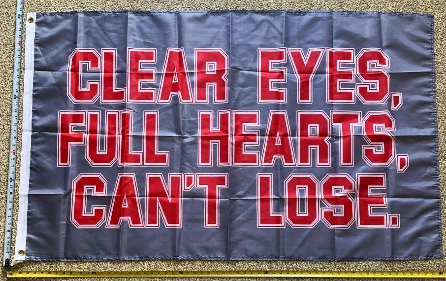 Football Flag Clear Eyes Full Heart GR Beer Drink Funny Sign USA 3x5' Banner by flagsjustdoit