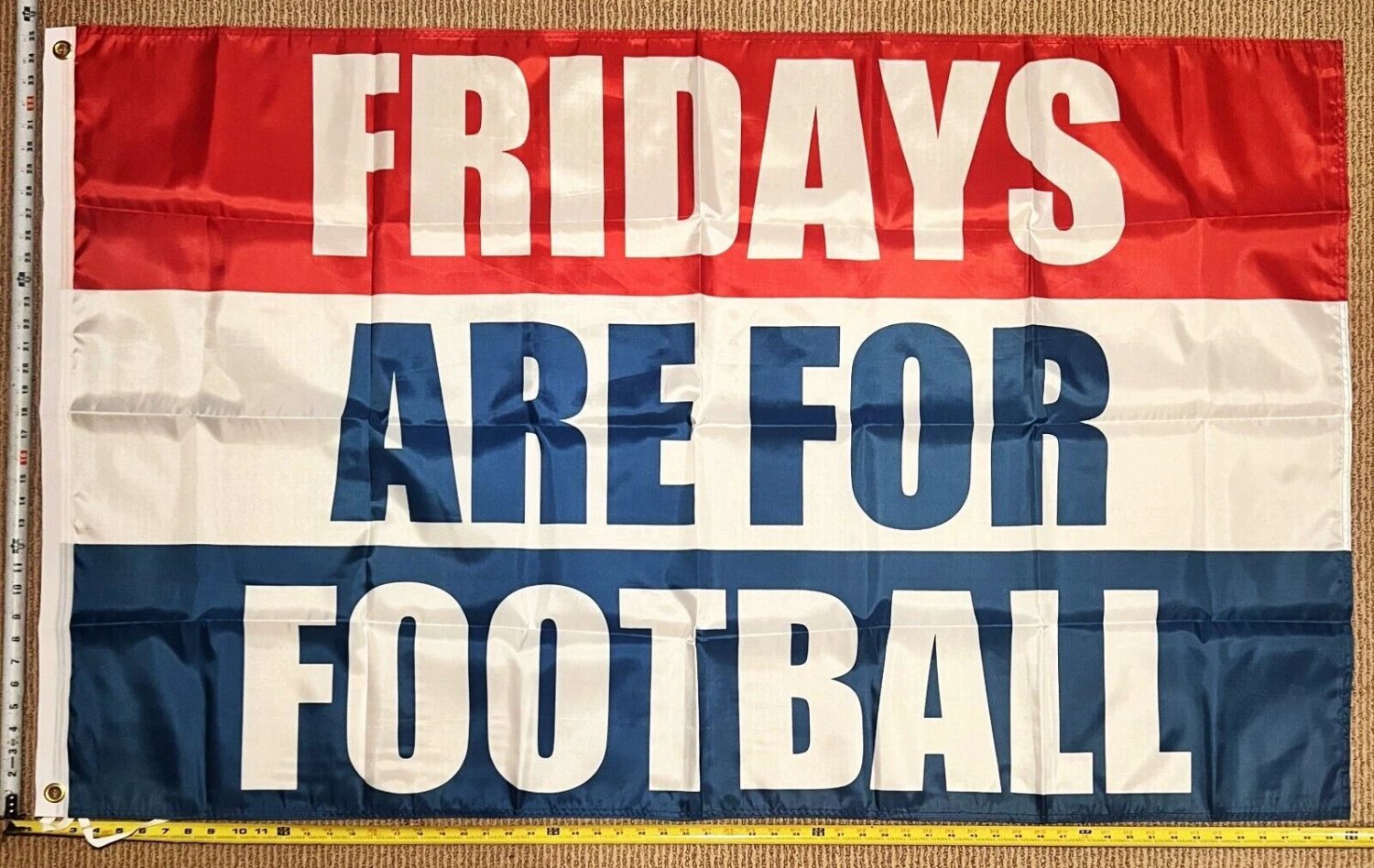 Football Flag F Beer Golf Dorm Man Cave College Banner USA 3x5' by flagsjustdoit