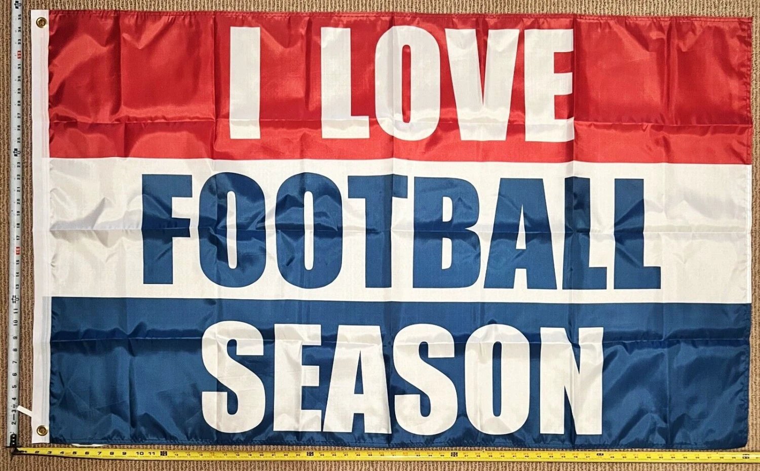 Football Flag Love Beer Golf Dorm Man Cave College Banner USA 3x5' by flagsjustdoit