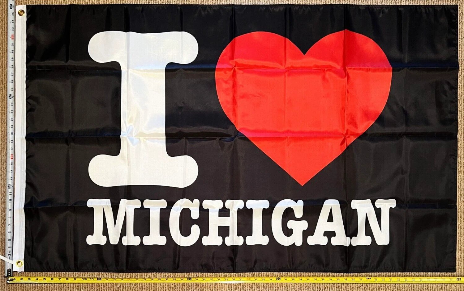 Football Flag Michigan Vs. Everybody Black Wolverines Beer USA 3x5' by flagsjustdoit