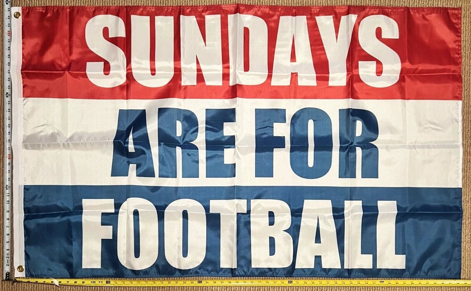 Football Flag Sun Beer Golf Dorm Man Cave College Banner USA 3x5' by flagsjustdoit