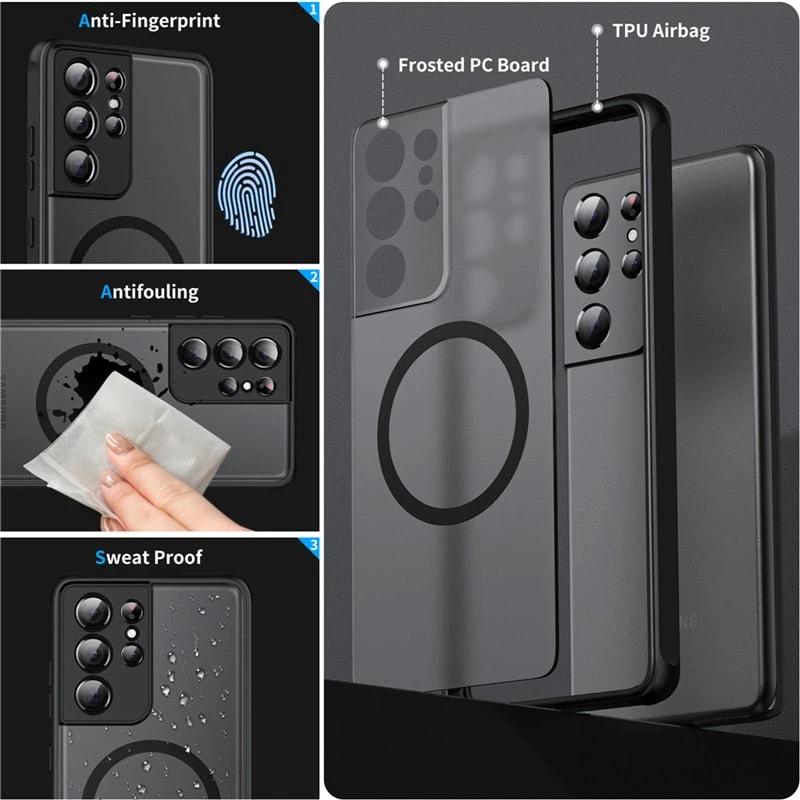 Sandsberg shock-resistant magnetic case for Samsung by BowLift