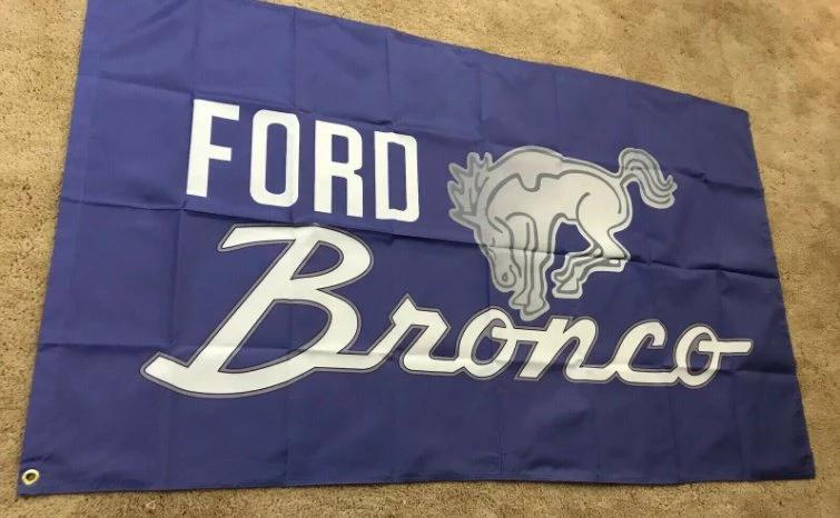 Ford Bronco Flag 3X5 Ft Polyester Banner USA 90x150cm by flagsjustdoit