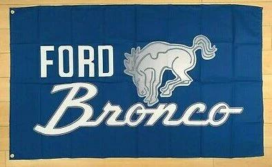 Ford Bronco Flag 3X5 Ft Polyester USA 90x150cm by flagsjustdoit