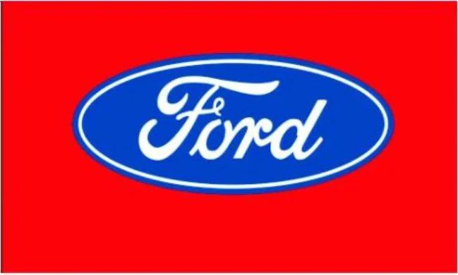 Ford Flag Red 3X5 Ft Polyester Banner USA 90x150cm by flagsjustdoit