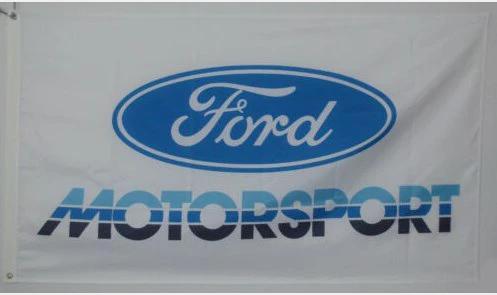 Ford Motorsport Flag 3X5 Ft Polyester USA 90x150cm by flagsjustdoit